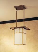 Arroyo Craftsman HCM-18DTGW-AB - 18" huntington hanging pendant with double t-bar overlay