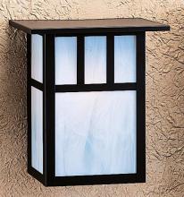 Arroyo Craftsman HS-10DTGW-AB - 10" huntington sconce with roof and double t-bar overlay