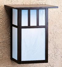 Arroyo Craftsman HS-12AGW-AB - 12" huntington sconce with roof and classic arch overlay