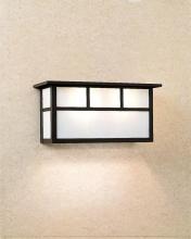 Arroyo Craftsman HS-14SDTGW-AB - 14" huntington short body sconce with double t-bar overlay