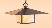 Arroyo Craftsman MH-30CLGW-AB - 30" monterey pendant with cloud lift overlay