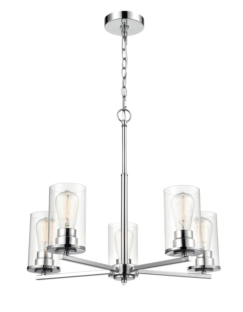 Verlana 5-Light Chandelier Ceiling Light Chrome