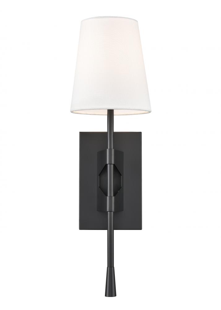 1-Light Wall Sconce Matte Black