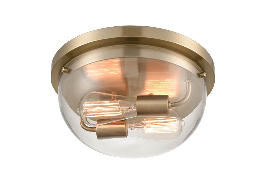 Ashford 2-Light Flushmount Ceiling Light Modern Gold