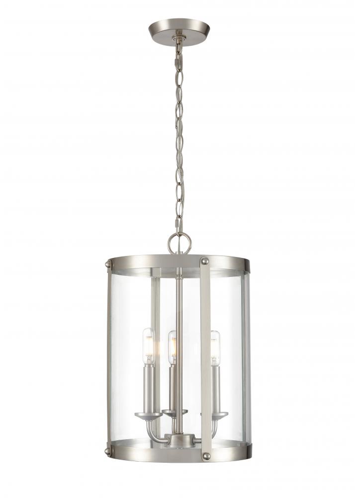 Aydenn 3-Light Pendant light Brushed Nickel