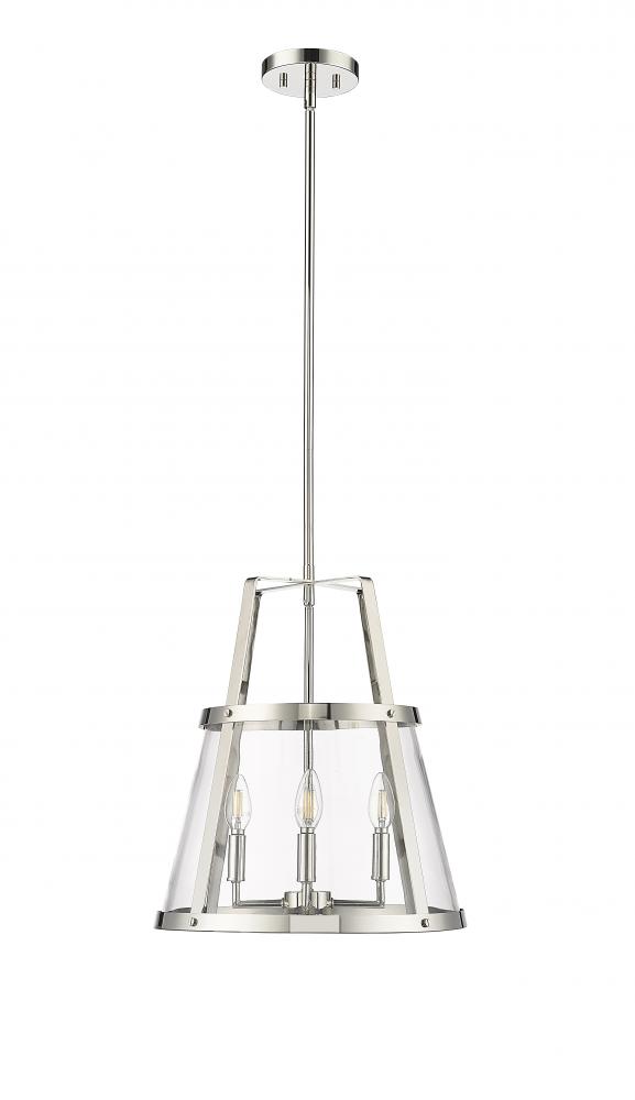 Edelweiss 4-Light Pendant light Polished Nickel