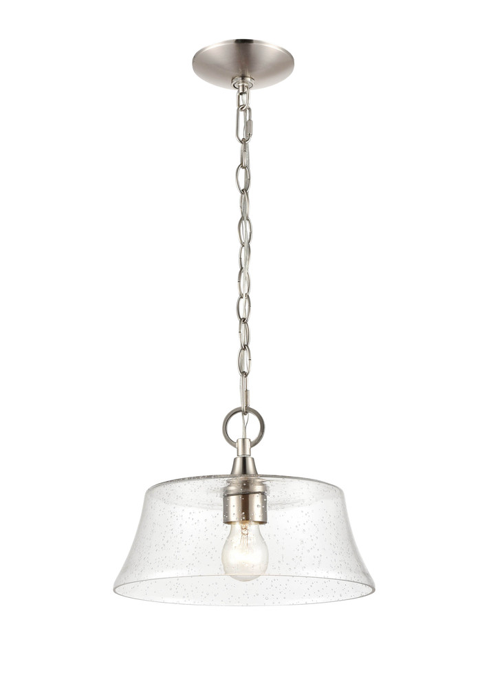 Caily 1-Light Pendant light Brushed Nickel