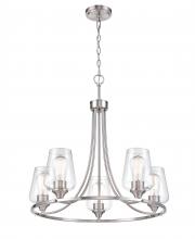 Millennium 9725-BN - Ashford 5-Light Chandelier Ceiling - Brushed Nickel
