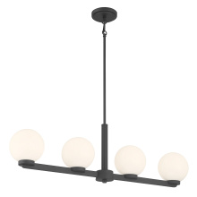 Millennium 97104-MB - Ardeva 36" Wide 4-Light Linear Chandelier