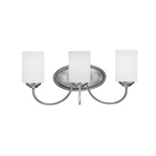 Millennium 3073-BPW - Lansing 3-Light Vanity Brushed Pewter