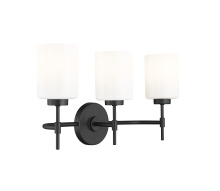 Millennium 19603-MB - Keylee 22" Wide 3-Light Vanity - Matte Black