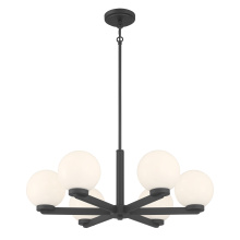 Millennium 97106-MB - Ardeva 28" Wide 6-Light Chandelier
