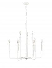 Millennium 29309-TWH - Savanne 9-Light Chandelier Ceiling Light Textured White
