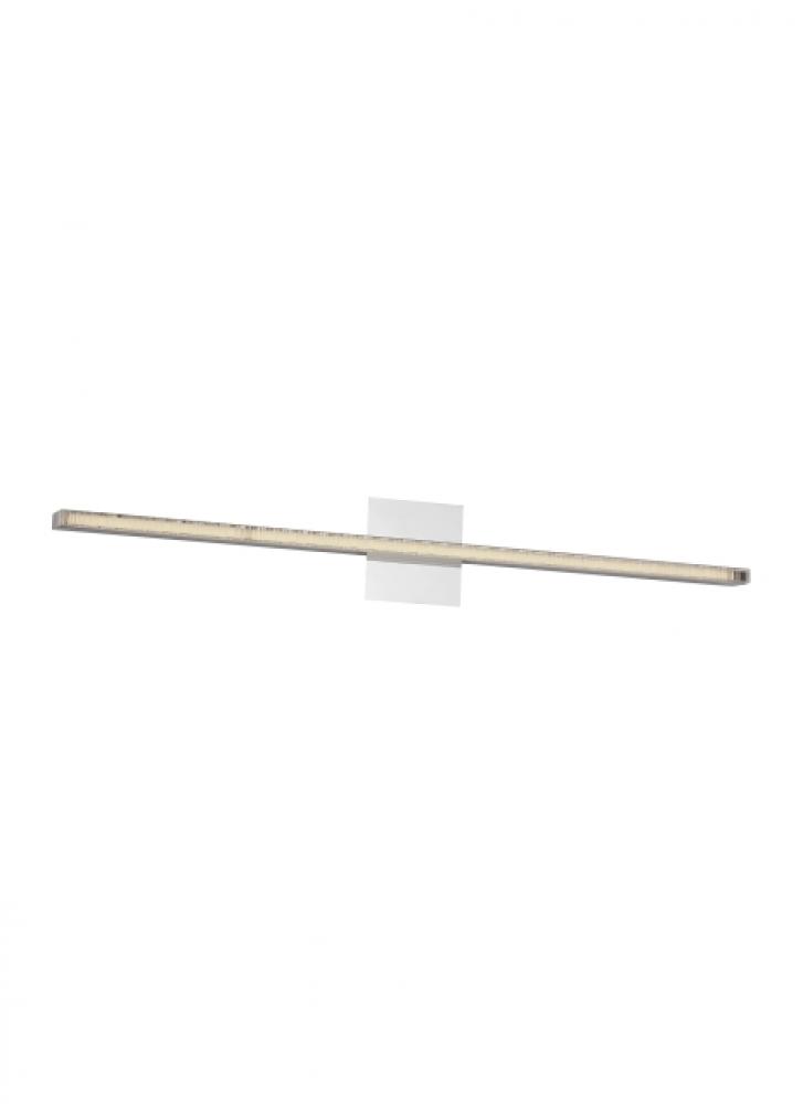 The Serre 36-inch Damp Rated 1-Light Integrated Dimmable LED Bath Vanity in Polished Nickel