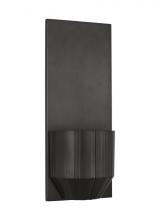 Visual Comfort & Co. Modern Collection CDWS181PZ - The Bling Medium 1-Light Damp Rated Dimmable Wall Sconce in Plated Dark Bronze