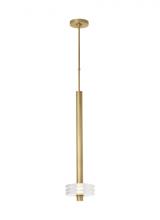 Visual Comfort & Co. Modern Collection KWPD21327CNB - Kelly Wearstler Laurel 1-light dimmable LED grande pendant with natural brass finish