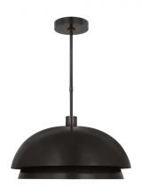Visual Comfort & Co. Modern Collection SLPD13527BZ - The Shanti X-Large 1-Light Damp Rated Integrated Dimmable LED Ceiling Pendant in Dark Bronze
