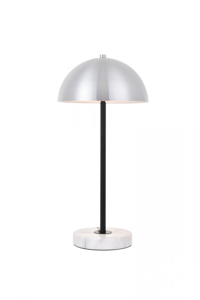 Forte 1 Light Brushed Nickel Table Lamp