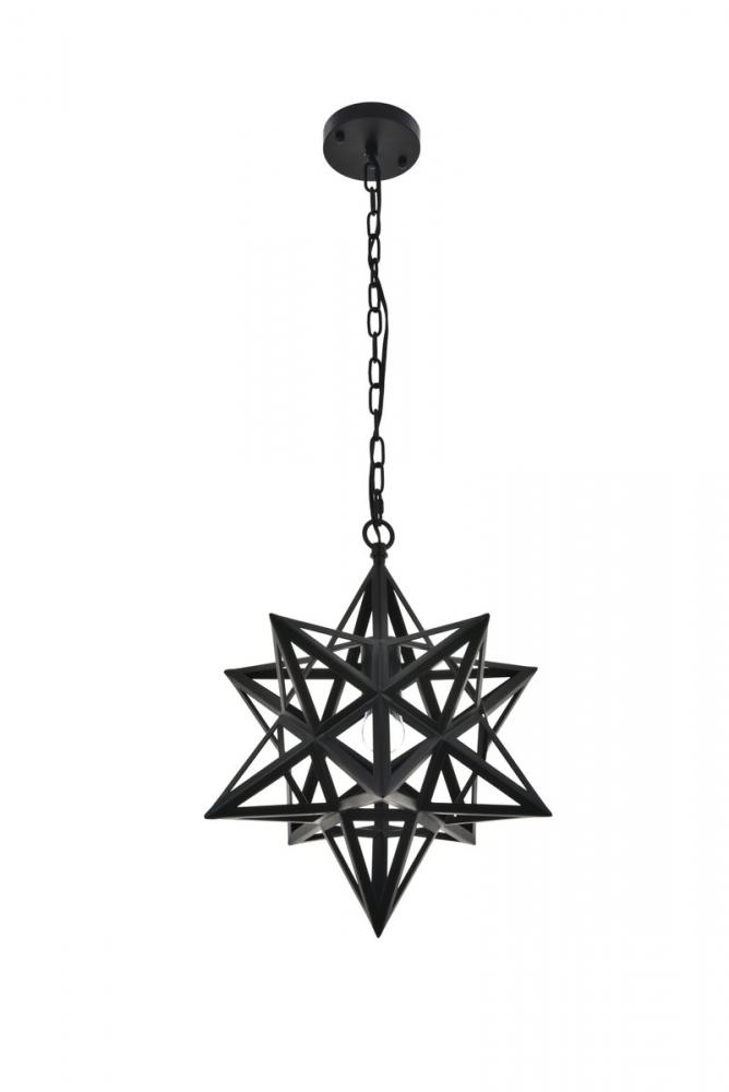 Nocturne 1 Light Black Pendant