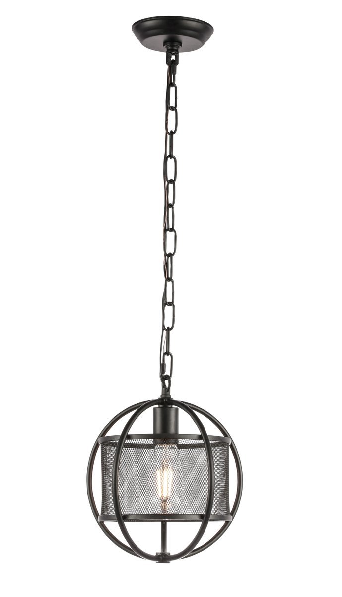 Zeke 1 light Black pendant