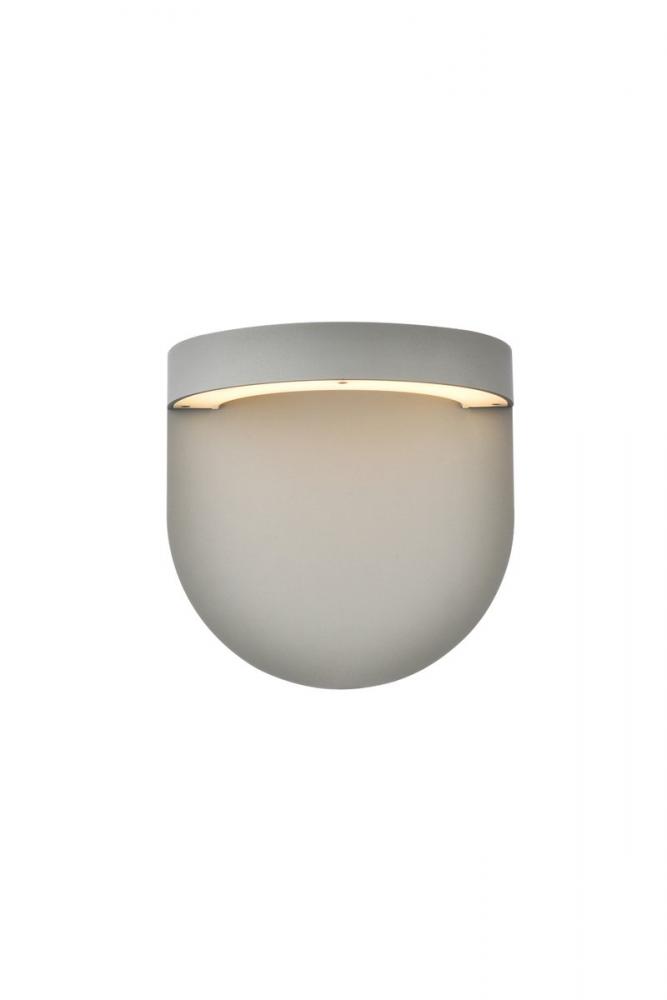 Raine Integrated LED wall sconce in silver