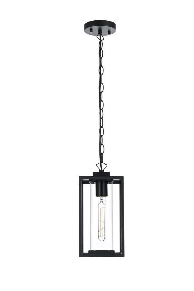 Memphis 7 inch Outdoor Pendant in Black