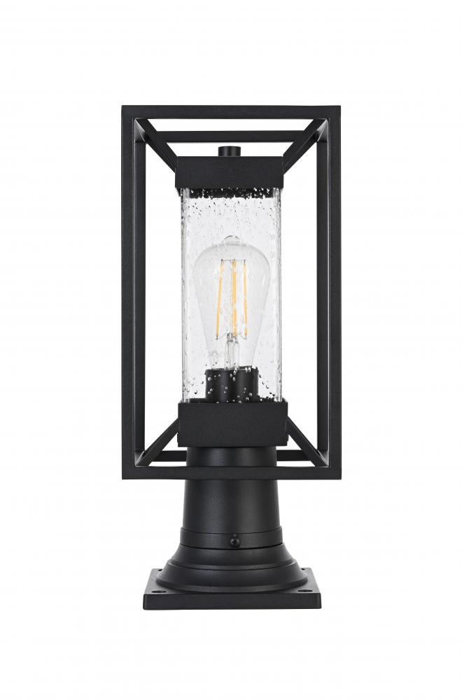 Willington 7 inch Outdoor Pendant in Black