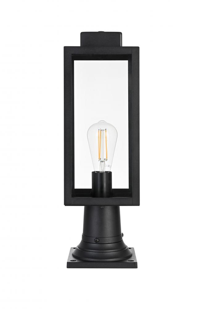 Hilton 7 inch Outdoor Pendant in Black