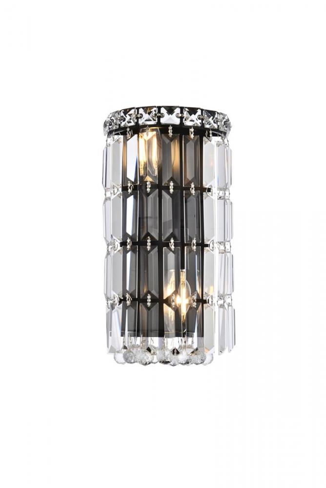 MaxIme 6 Inch Black Wall Sconce