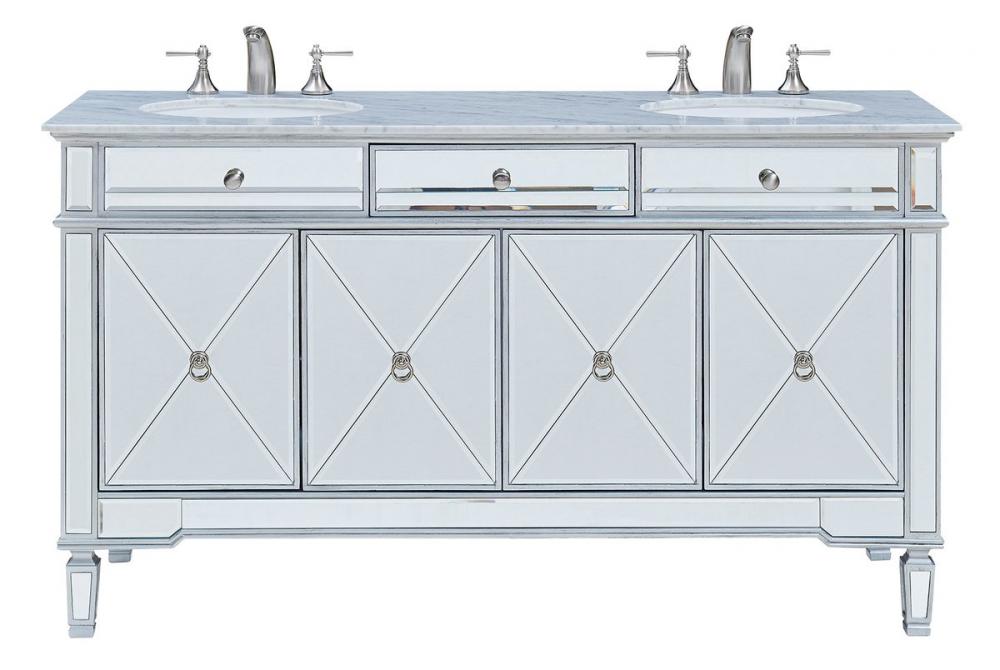 60 In. Double Bathroom Vanity