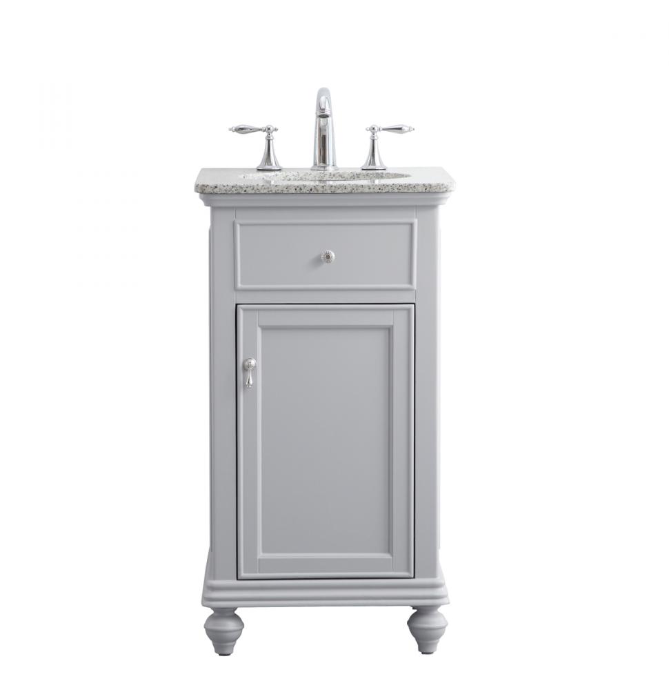 19 In. Single Bathroom Vanity Set in Light Grey