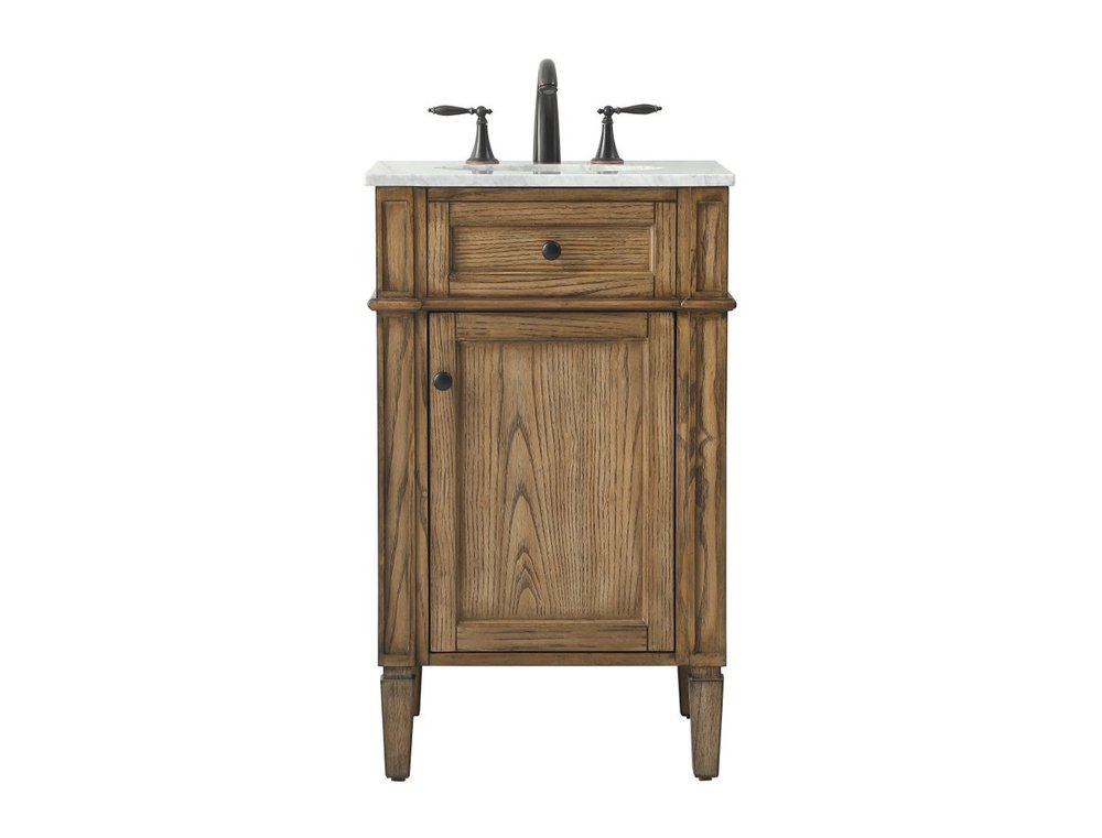 21 inch Single bathroom vanity in driftwood