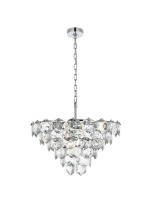 Elegant 1050D24C - Pendant D24"H14"L11 Chrome