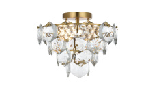 Elegant 1050F16SG - Flush Mount D16"H12"L6 Satin Gold