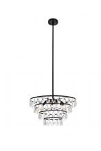 Elegant 1101D20BK - Ella 20 inch pendant in black