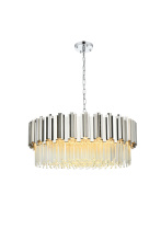 Elegant 3400D32C - Pendant D32"H14"L11 Chrome