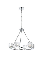 Elegant 5100D26C - Cadence 26 inch Chandelier in Chrome