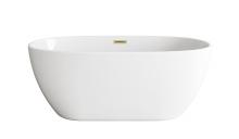 Elegant BT10759GW-BGD - Bathtub 59.0"28.3"23.2" GW with BGD drain kit