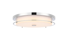 Elegant LD304F20C - Flush Mount D20" H4" LED 24W 3CCT Chrome
