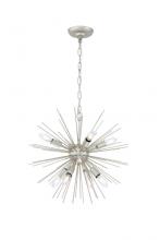 Elegant LD5037D20CG - Timber 8 Light Champagne Pendant