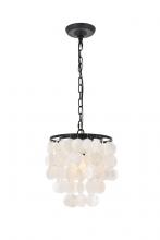 Elegant LD5050D10BK - Selene 1 Light Black Pendant