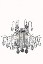 Elegant LD8100W16C - Amelia Collection Wall Sconce D16in H14in Lt:3 Chrome Finish