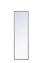 Elegant MR4081BK - Metal Frame Rectangle Mirror 18 Inch Black