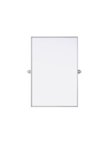Elegant MR6H2436SIL - Metal Frame Mirror 24"W x 36"H Silver