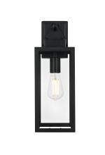 Elegant OD330W18BK - Hilton 7 inch Outdoor Pendant in Black