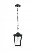 Elegant OD332H12BK - Cayman 7 inch Outdoor Pendant in Black