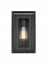 Elegant OD355W12BK - Etting 7 inch Outdoor Pendant in Black