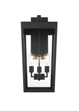 Elegant OD405W28BK - Wall Sconce W12.0" E13.5" H28.0" Black