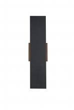 Elegant OD506W18BK - Waylen 4.5 x 18 inch Outdoor Wall Sconce in Black