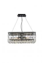 Elegant V2034D20BK/RC - Maxime 20 inch black chandelier